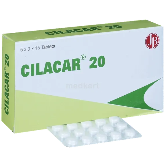 cilacar 20mg tablet 10's